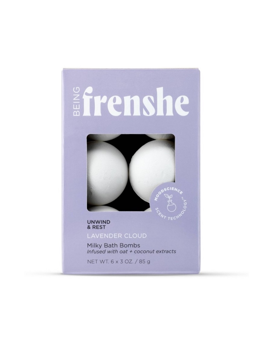 Being Frenshe Milky Moisturizing Bath Bomb Set of 6 - Lavender Cloud